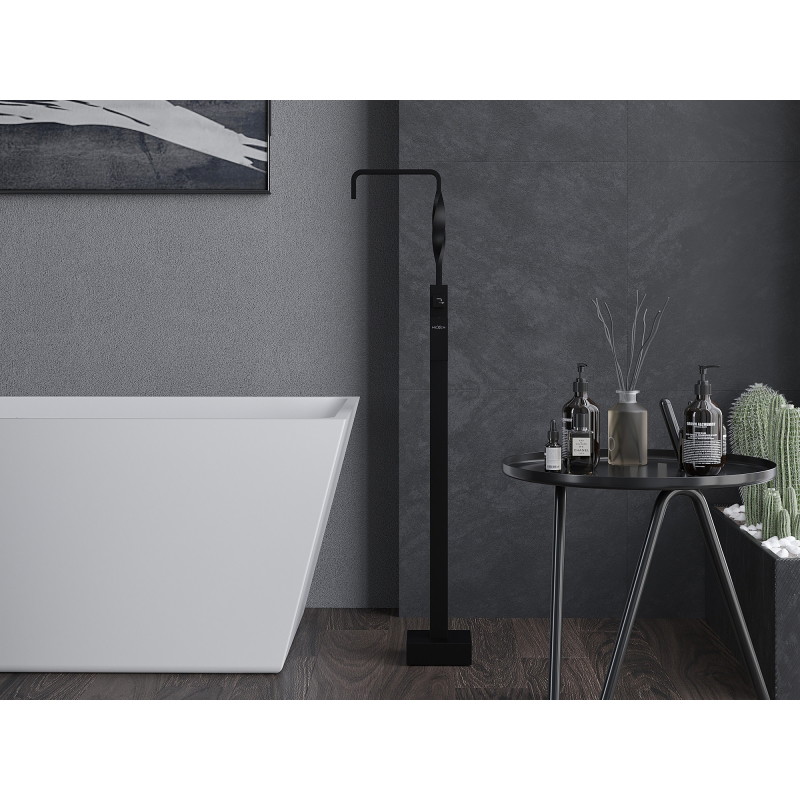 Mexen Avila freestanding bathtub faucet, black - 75833-70
