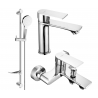 Mexen Royo DF05 Bathtub Set, Chrome - 72203DF05-00