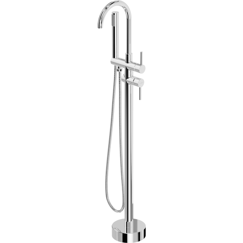 Mexen Alma fräi stoend Badewanne-Kraan, Chrom - 75033-00