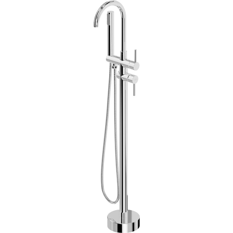 Mexen Alma freestanding bathtub faucet, chrome - 75033-00