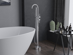 Mexen Alma freestanding bathtub faucet, chrome - 75033-00