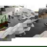 Mexen Diego granieten spoelbak 1-kompartment met keukenkraan Flora, zwart gespikkeld - 6512-76-670401-08-B