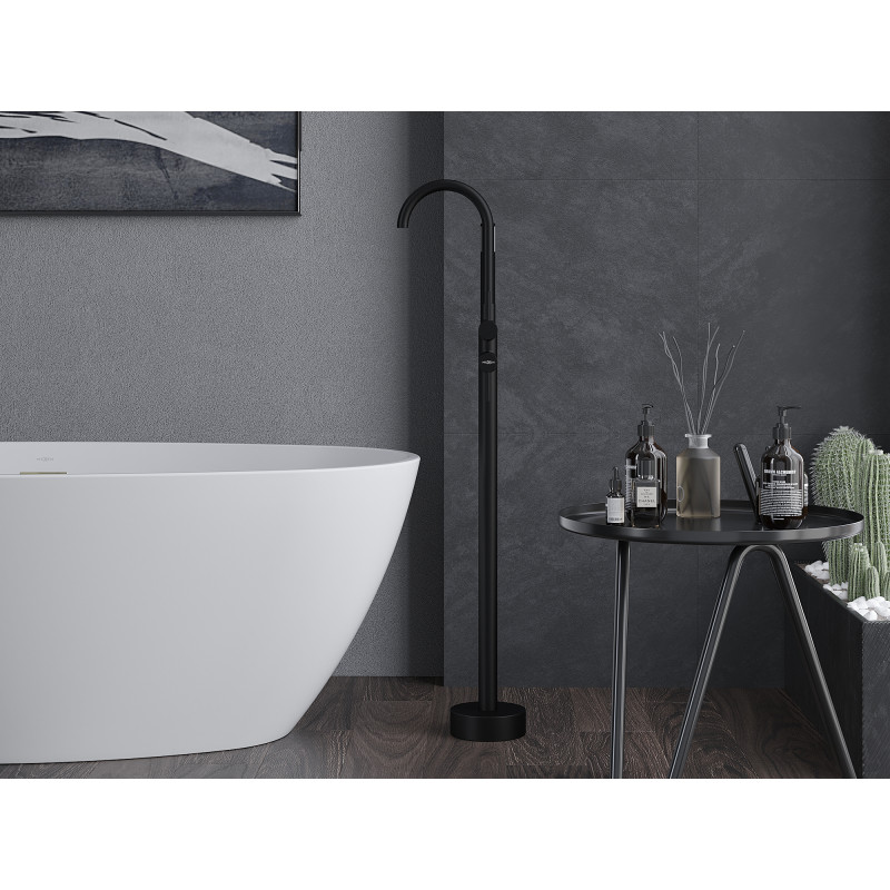 Mexen Alma mitigeur de baignoire sur pied, noir - 75033-70
