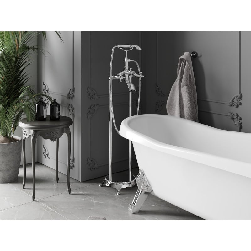 Mexen Retro freistehende Badewannenarmatur, Chrom - 75933-00