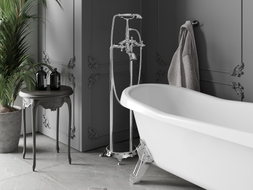 Mexen Retro freestanding bathtub faucet, chrome - 75933-00