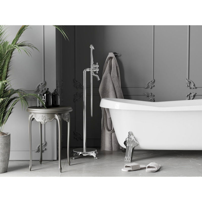 Mexen Retro robinet de baignoire autoportant, chrome - 75933-00