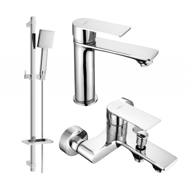 Mexen Royo DQ45 kylpyammeen sarja, kromi - 72203DQ45-00