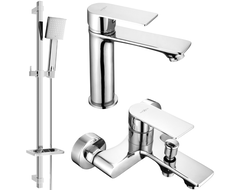 Mexen Royo DQ45 conjunto de baño, cromo - 72203DQ45-00