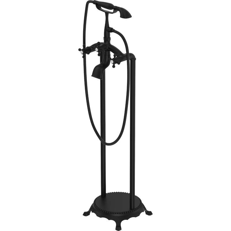 Mexen Retro freistehende Badewannenarmatur, schwarz - 75933-70