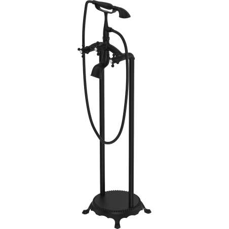 Mexen Retro robinet de baignoire sur pied, noir - 75933-70