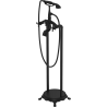Mexen Retro freestanding bath faucet, black - 75933-70