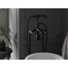Mexen Retro freestanding bath faucet, black - 75933-70