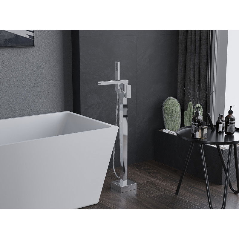 Mexen Algar rubinetteria da bagno autoportante, cromo - 75733-00