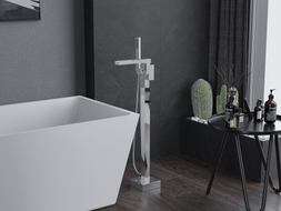 Mexen Algar freestanding bathtub faucet, chrome - 75733-00