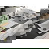 Mexen Bruno granieten spoelbak 1-kompartment met afdruiprek en keukenkraan Flora, wit - 6513-20-670401-70-B
