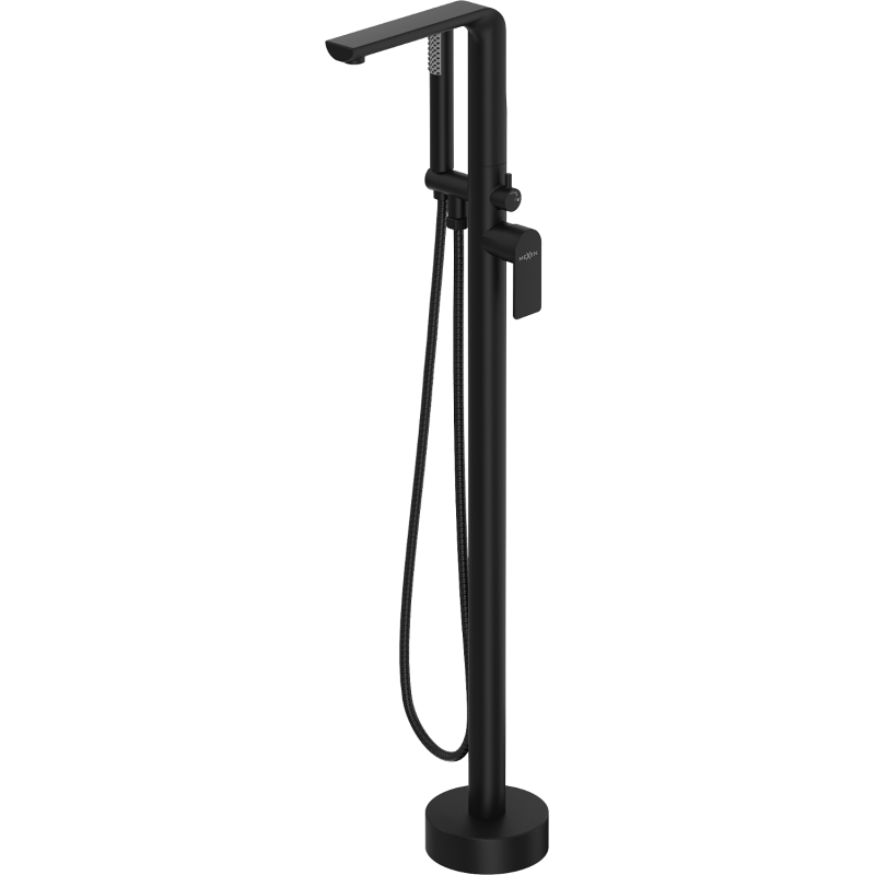Mexen Roxy fristående badkarsblandare, svart - 75533-70