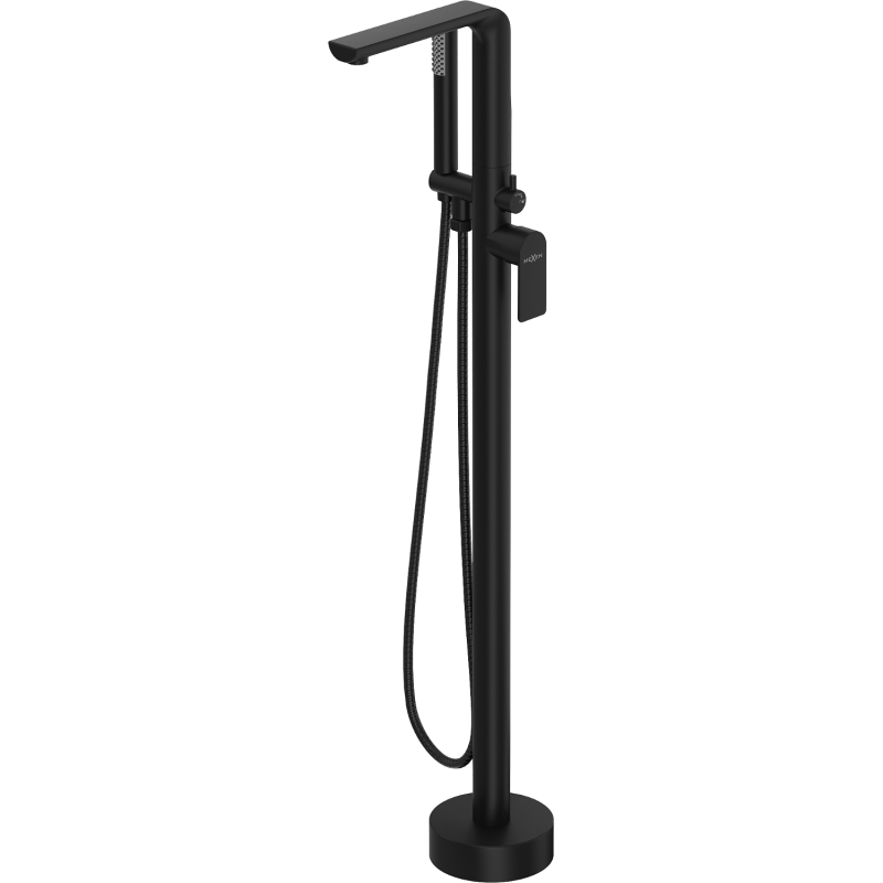 Mexen Roxy grifo de bañera independiente, negro - 75533-70