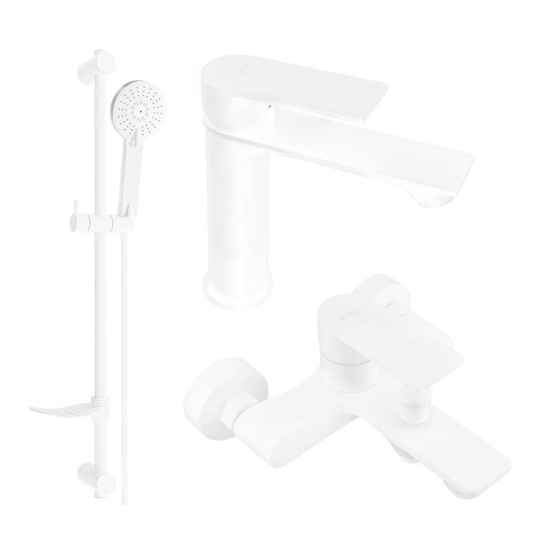 Mexen Royo DF05 Badewannen-Set, weiß - 72203DF05-20