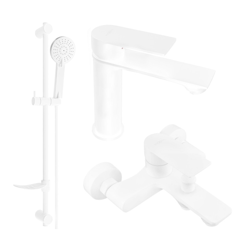 Mexen Royo DF05 kupaonski set, bijeli - 72203DF05-20