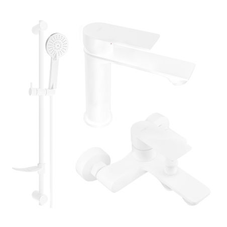 Mexen Royo DF05 kupaonski set, bijeli - 72203DF05-20