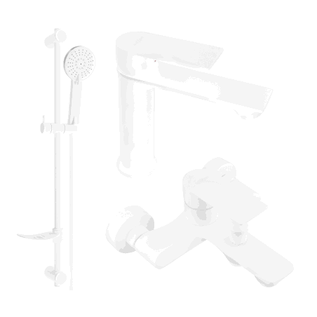 Mexen Royo DF05 vannikomplekt, valge - 72203DF05-20