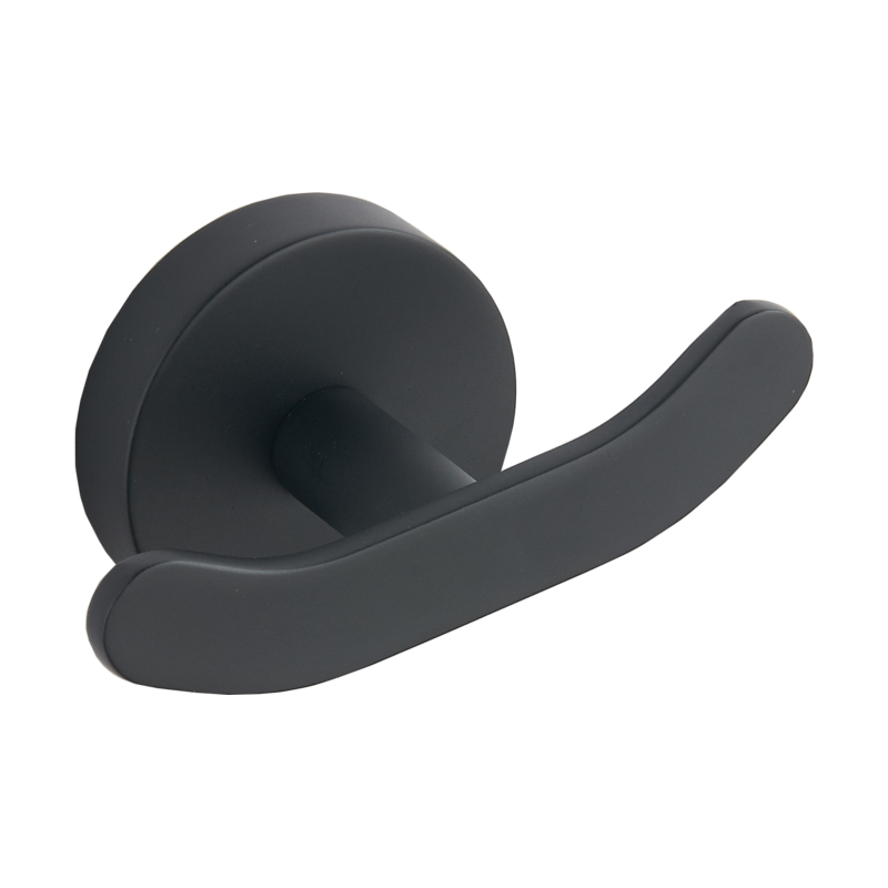 Mexen Loft gancho duplo para toalhas, preto - 7012635-70