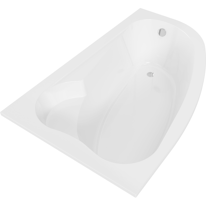 Mexen Westa hoekbad links 160 x 100 cm, wit - 560116010001