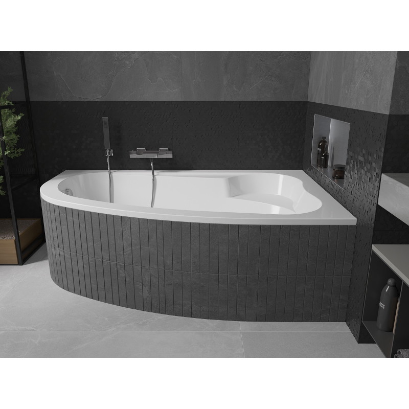 Mexen Westa bañera esquinera derecha 160 x 100 cm, blanca - 560116010002