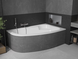Mexen Westa baignoire d'angle droite 160 x 100 cm, blanche - 560116010002