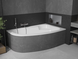 Mexen Westa corner bathtub right 160 x 100 cm, white - 560116010002