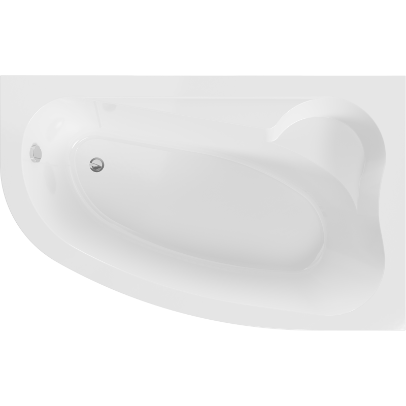 Mexen Westa γωνιακή μπανιέρα δεξιά 160 x 100 cm, λευκή - 560116010002