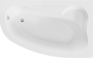 Mexen Westa γωνιακή μπανιέρα δεξιά 160 x 100 cm, λευκή - 560116010002