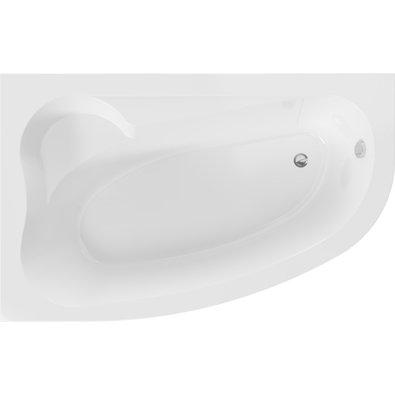 Mexen Westa vasca angolare sinistra 160 x 100 cm, bianca - 560116010001