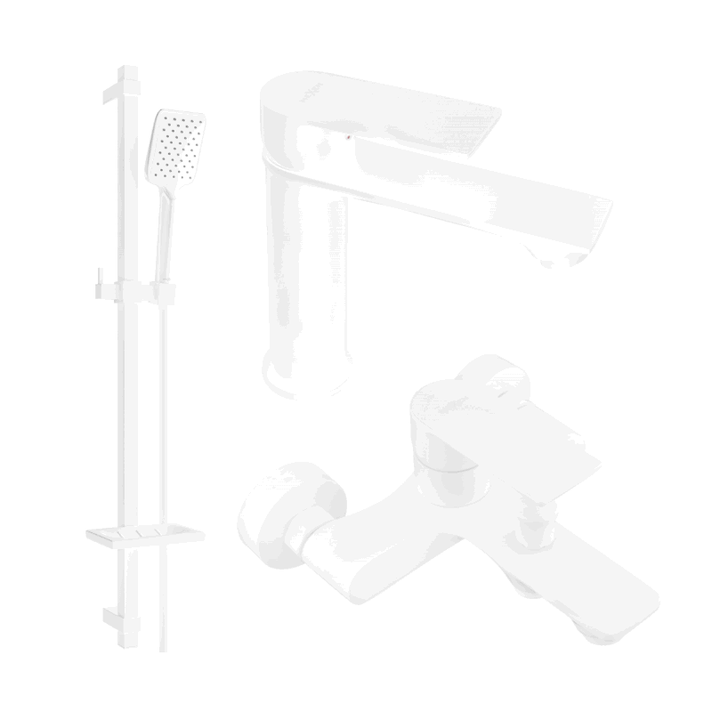 Mexen Royo DQ62 conjunto de bañera, blanco - 72203DQ62-20