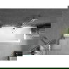 Mexen Cube rechthoekig bad 170 x 80 cm met ombouw en 1-vleugelig scherm 50 cm, transparant, chroom - 550517080X9505000001
