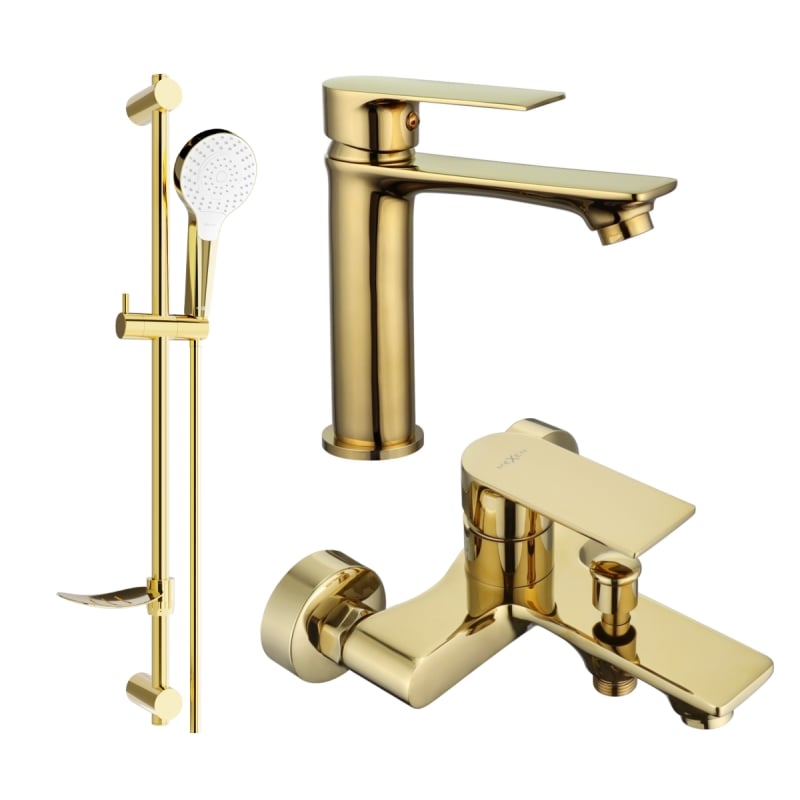 Mexen Royo DF05 Badewannenset, gold - 72203DF05-50