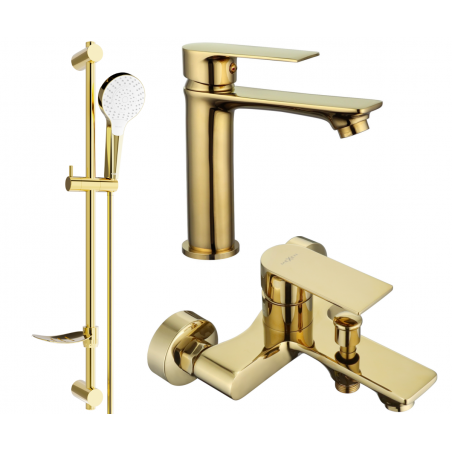 Mexen Royo DF05 bath set, gold - 72203DF05-50
