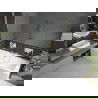 Mexen Cube rechteckige Badewanne 170 x 80 cm mit Verkleidung und 1-flügeliger Duschwand 60 cm, transparent, gold - 550517080X95?