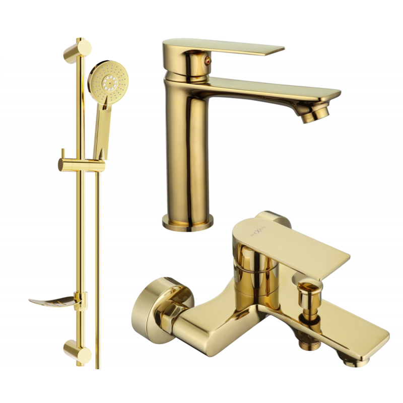 Mexen Royo DF40 bath set, gold - 72203DF40-50