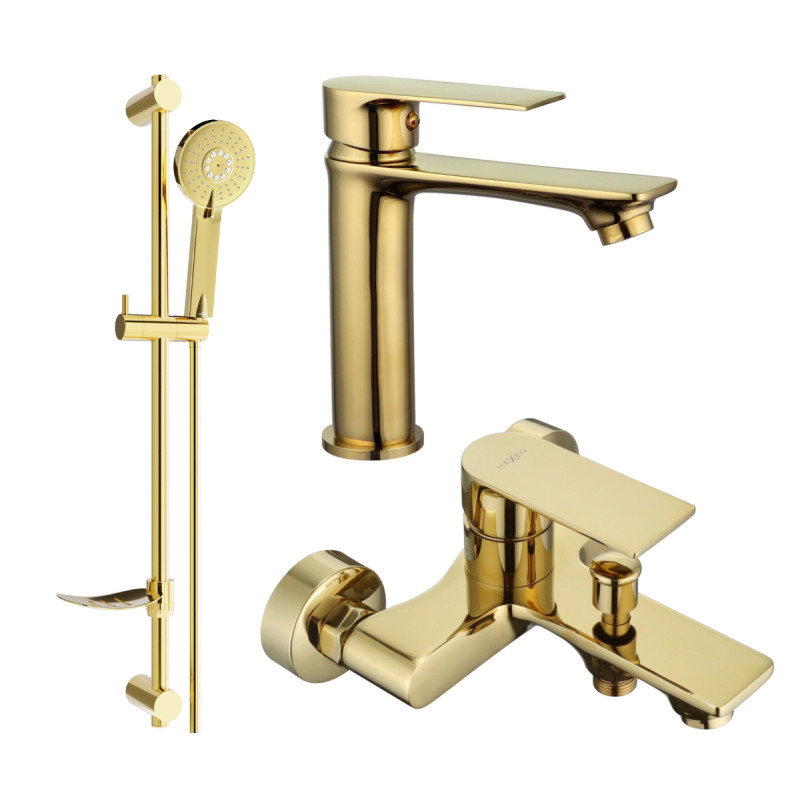 Mexen Royo DF40 vannikomplekt, kuldne - 72203DF40-50