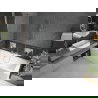Mexen Cube Rechteckwanne 170 x 80 cm mit Verkleidung und 1-flügeliger Trennwand 70 cm, transparent, chrom - 550517080X950700000?