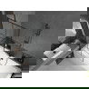 Mexen Cube rechthoekig bad 170 x 80 cm met ombouw en 1-vleugelig scherm 80 cm, zwart ontwerp - 550517080X9508007077