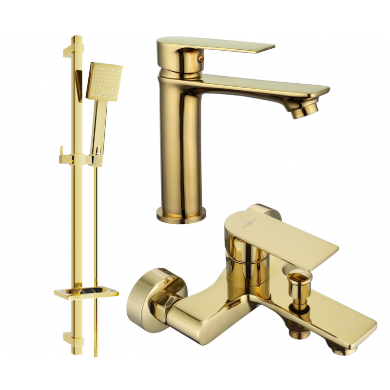 Mexen Royo DQ45 Badezimmerset, gold - 72203DQ45-50