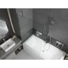 Mexen Cube baignoire rectangulaire 170 x 80 cm avec tablier et pare-bain pivotant 1 volet 100 cm, transparent, chrome - 5505170?