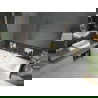 Mexen Cube rechthoekig bad 170 x 80 cm met ombouw en 1-delige scherm 100 cm, transparant, goud - 550517080X9510000050
