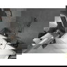 Mexen Cube rechthoekig bad 170 x 80 cm met ombouw en 1-delige douchewand 100 cm, transparant, zwart - 550517080X9510000070