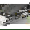 Mexen Cube rechthoekig bad 180 x 80 cm met ombouw en 1-delige paravent 50 cm, transparant, goud - 550518080X9505000050