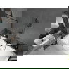 Mexen Cube rechteckige Wanne 180 x 80 cm mit Verkleidung und 1-flügeliger Trennwand 70 cm, schwarzes Muster - 550518080X9507007?