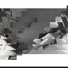 Mexen Cube rechthoekig bad 180 x 80 cm met ombouw en 1-vleugelig scherm 70 cm, zwart patroon - 550518080X9507007077
