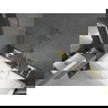 Mexen Cube rechthoekig bad 180 x 80 cm met ombouw en 1-vleugelige scherm 80 cm, transparant, goud - 550518080X9508000050